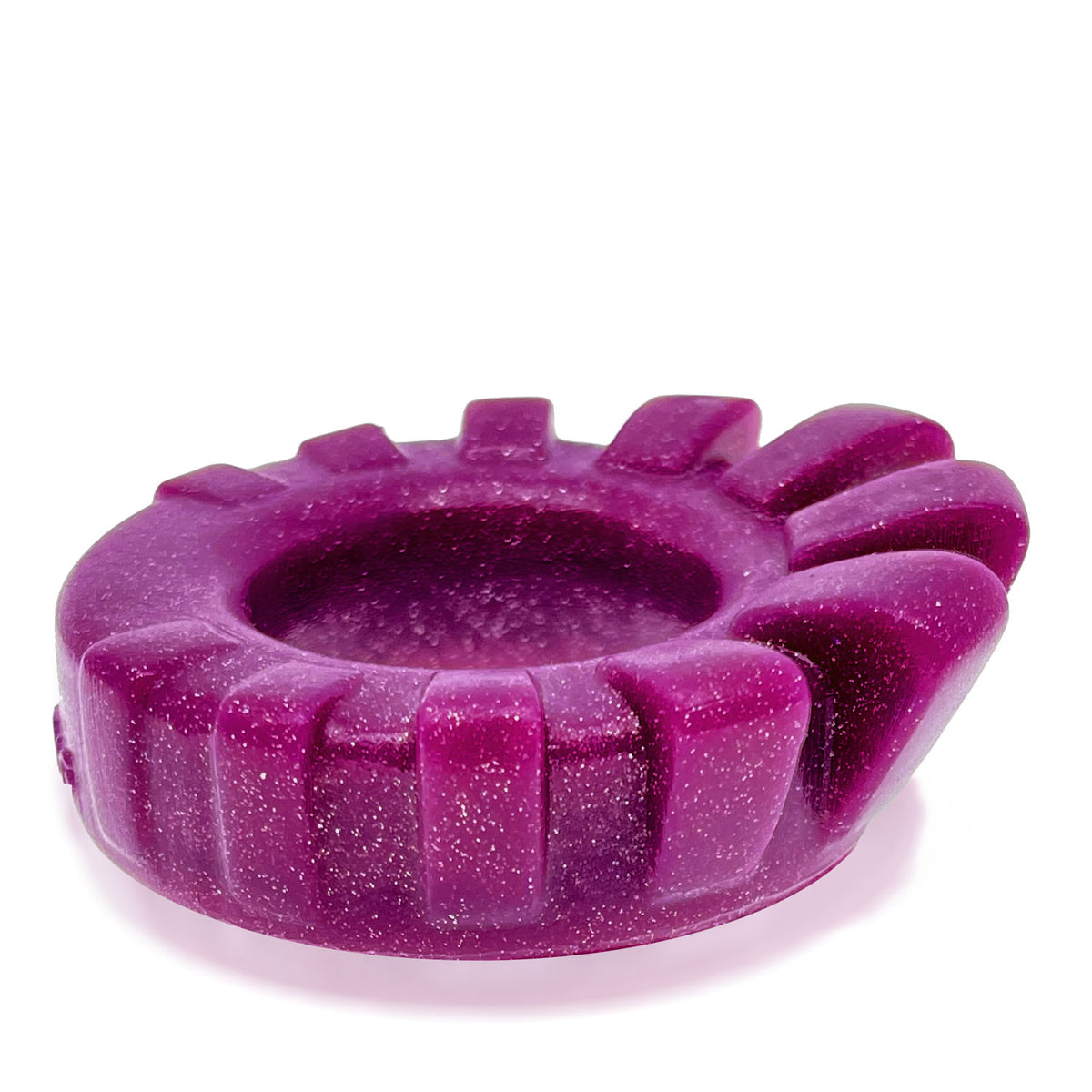 Cock-Lug Lugged Cockring - Plum