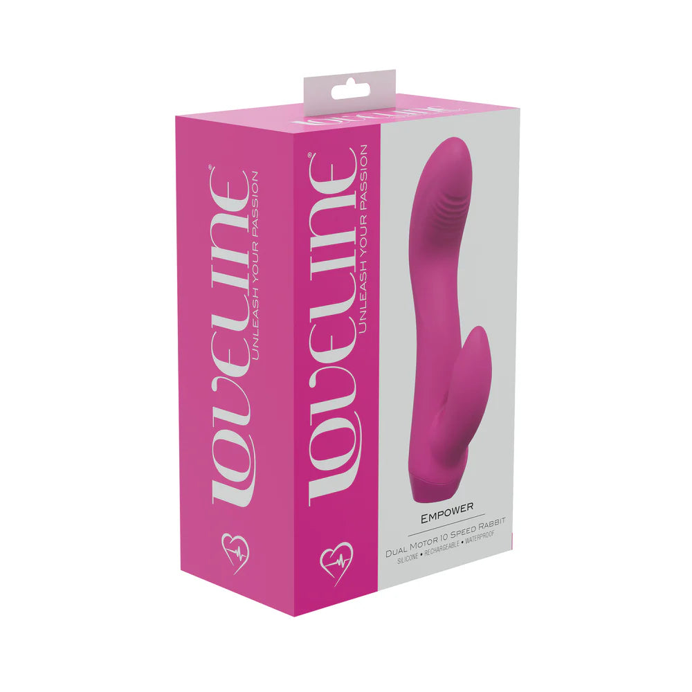 LoveLine Empower Dual Motor 10 Speed Rabbit Silicone Rechargeable Waterproof Green