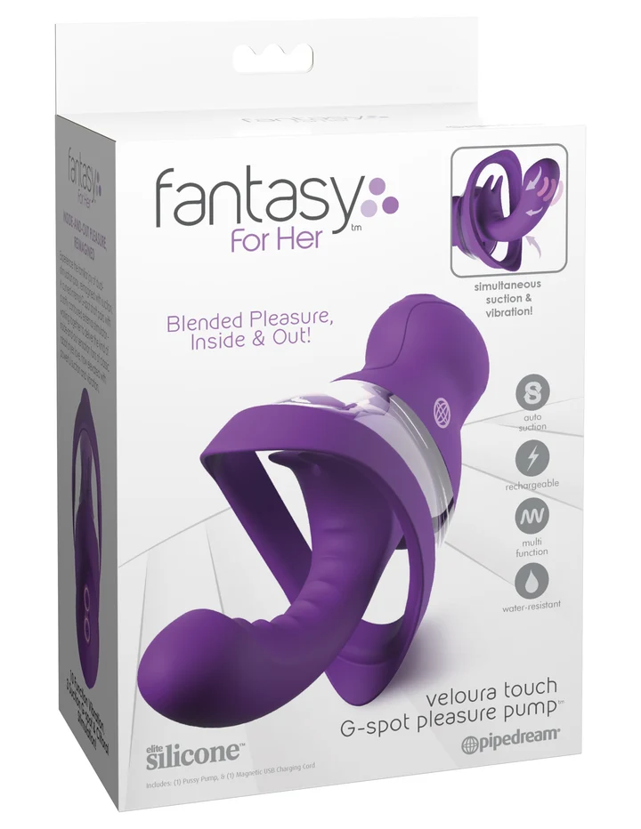 Fantasy for Her Veloura Touch G-Spot Pleasure Pump - Purple