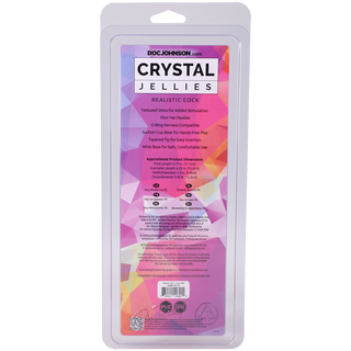 Crystal Jellies - Realistic Cock - 7 Inch Pink