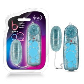 B Yours - Glitter Power Bullet - Blue - TruLuv Novelties