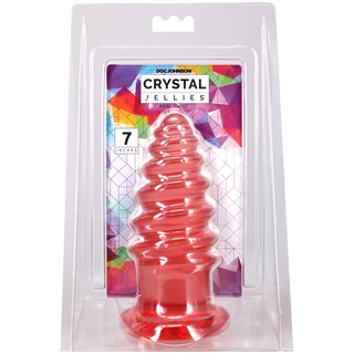 Crystal Jellies - Anal Twist - 7 Inch Pink
