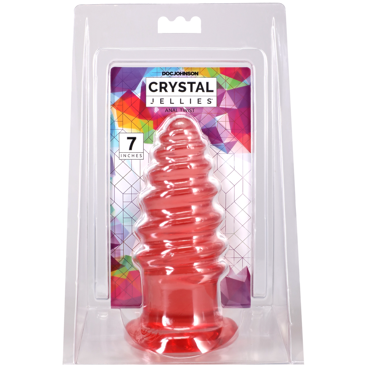 Crystal Jellies - Anal Twist - 7 Inch Pink
