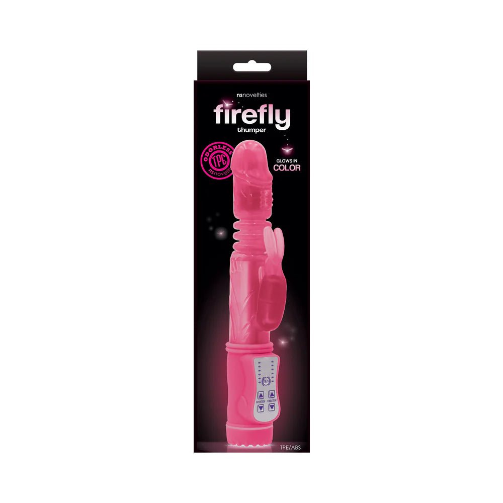 Firefly Thumper Thrusting Rabbit Vibrator Pink