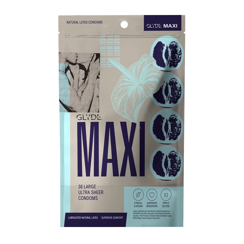 Glyde Maxi Latex Condoms 36-Pack