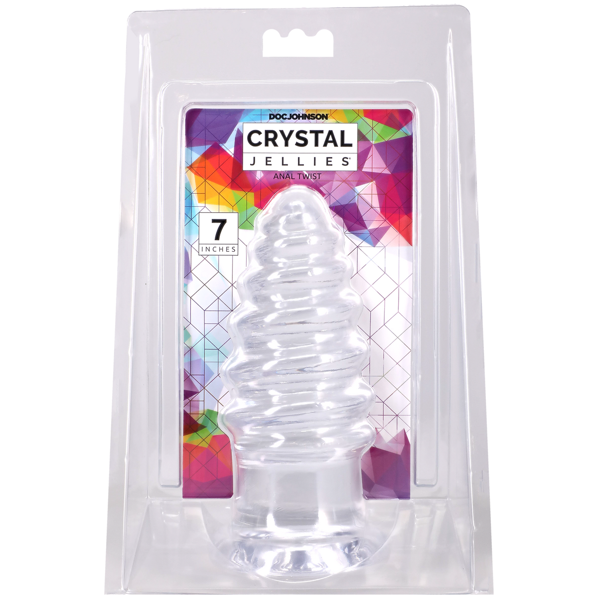 Crystal Jellies - Anal Twist - 7 Inch Clear