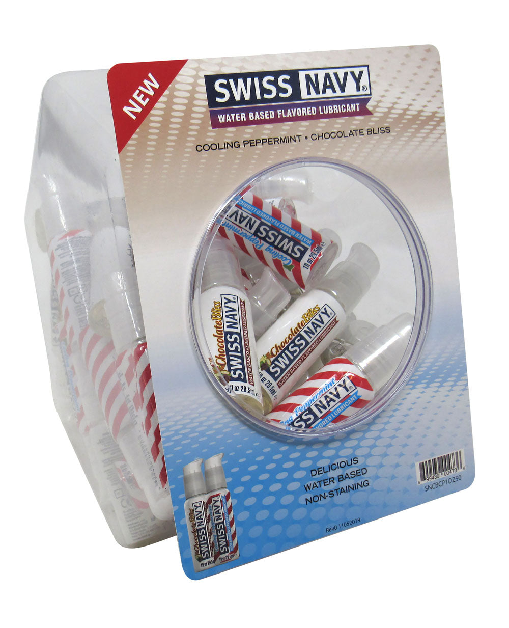 Swiss Navy Chocolate and Peppermint 1oz 50pc Fishbowl