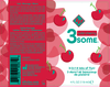 3some 3-in-1 Lubricant - Wild Cherry - 4 Fl. Oz. - TruLuv Novelties