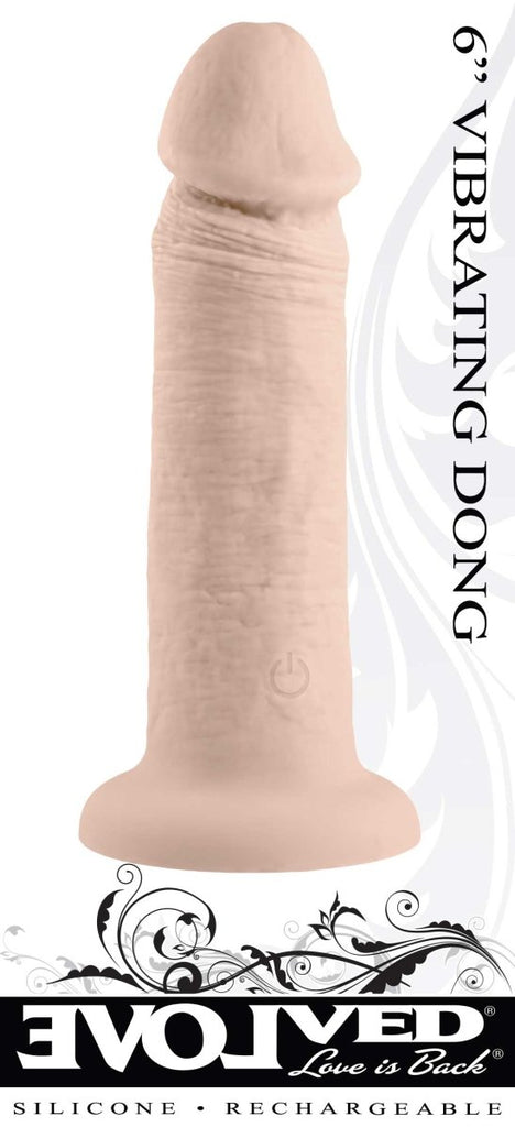 6 Inch Girthy Vibrating Dong - TruLuv Novelties