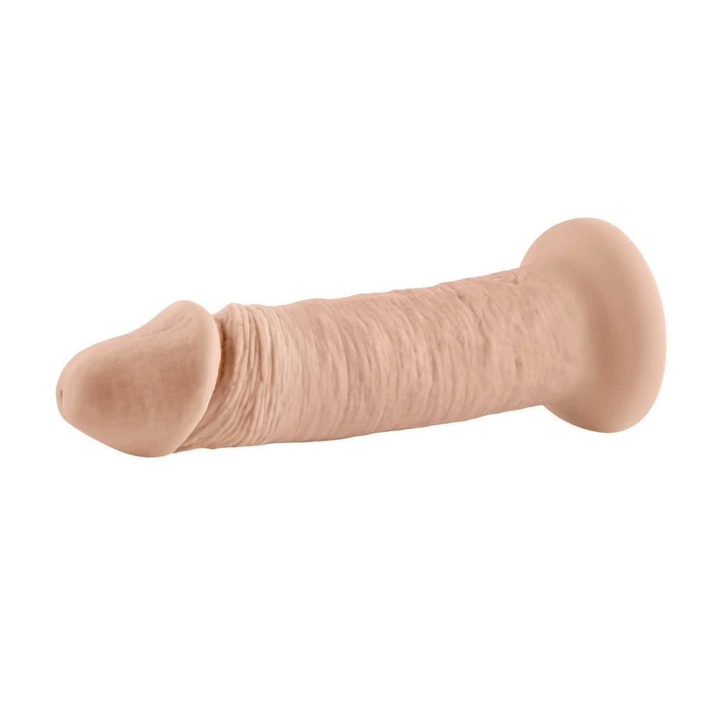 6 Inch Girthy Vibrating Dong - Light - TruLuv Novelties