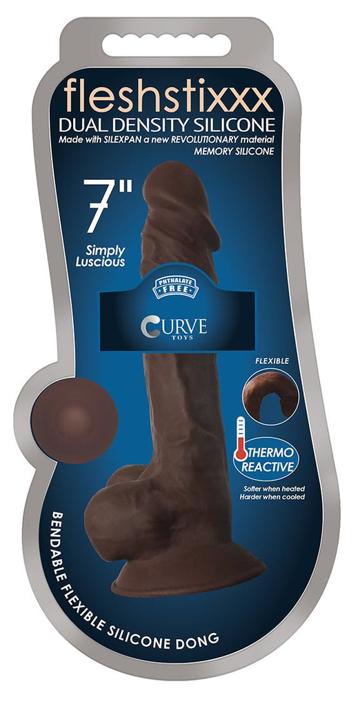 7 Inch Fleshstixxx Silicone Dildo With Balls - TruLuv Novelties