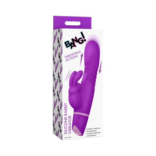 BANG! Silicone Rabbit Vibrator Purple