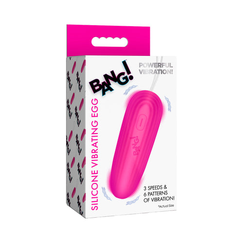 BANG! Silicone Vibrating Egg Pink