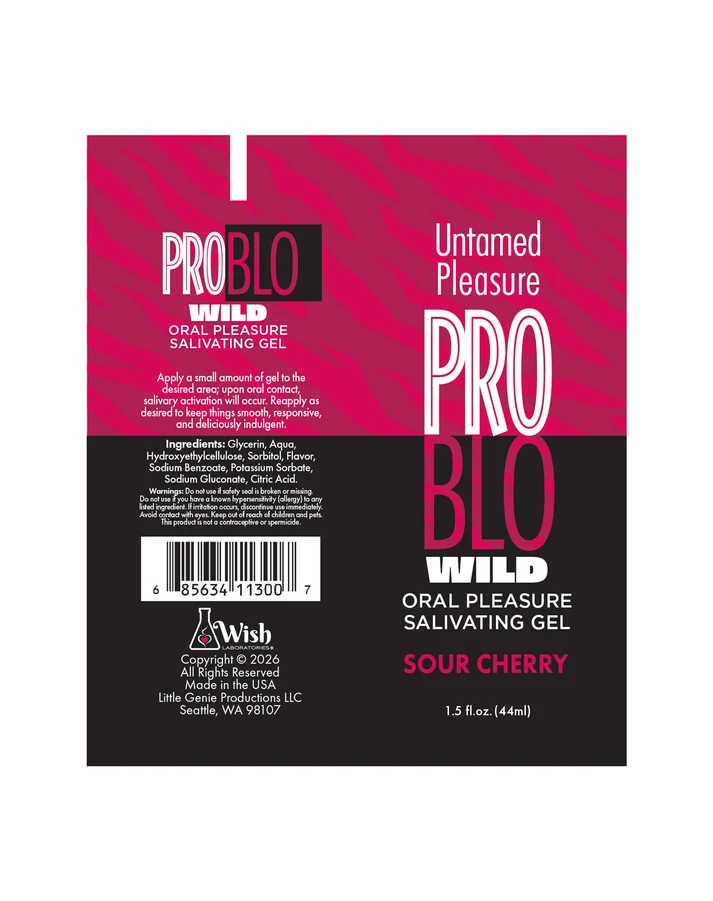 Problo Wild, Oral Pleasure Salivating Gel, Sour Cherry 1.5oz