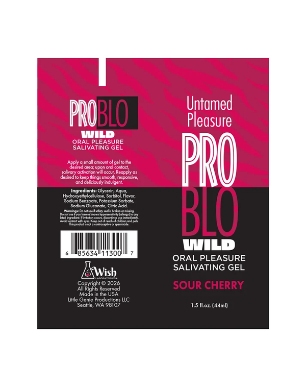 Problo Wild, Oral Pleasure Salivating Gel, Sour Cherry 1.5oz
