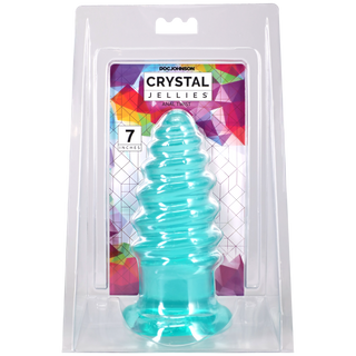Crystal Jellies - Anal Twist - 7 Inch Teal