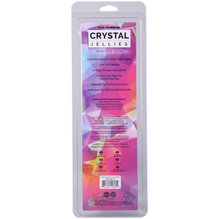 Crystal Jellies - Realistic Cock - 9 Inch Purple