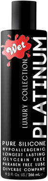 Wet Platinum Luxury Silicone Lubricant - 9 Fl. Oz.