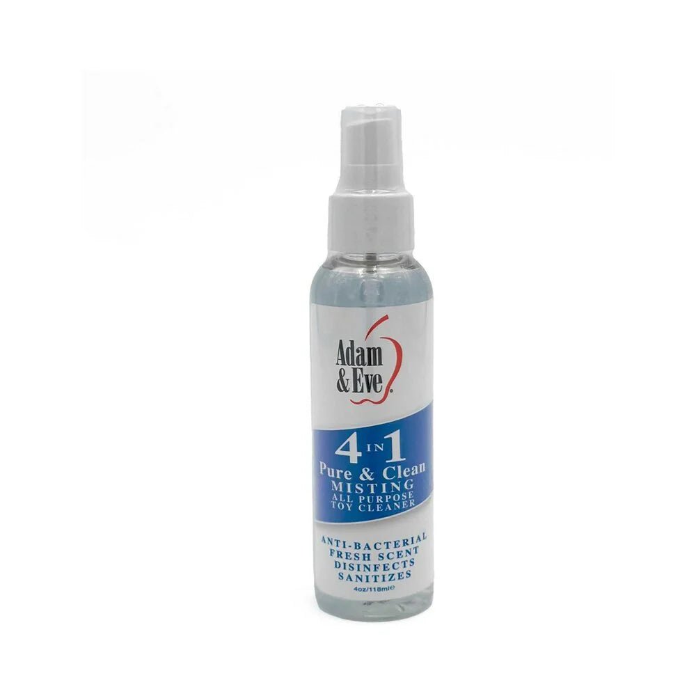 Adam & Eve 4 in 1 Pure & Clean Misting Toy Cleaner 4 oz. - TruLuv Novelties