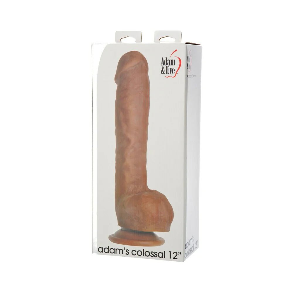 Adam & Eve Adam's Colossal 12 in. Dildo Brown - TruLuv Novelties