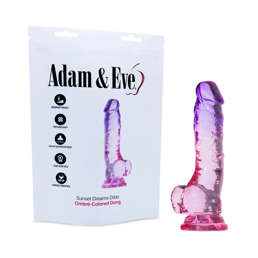 Adam & Eve Sunset Dreams Realistic Dildo 7.5 in. (Bag Packaging) - TruLuv Novelties