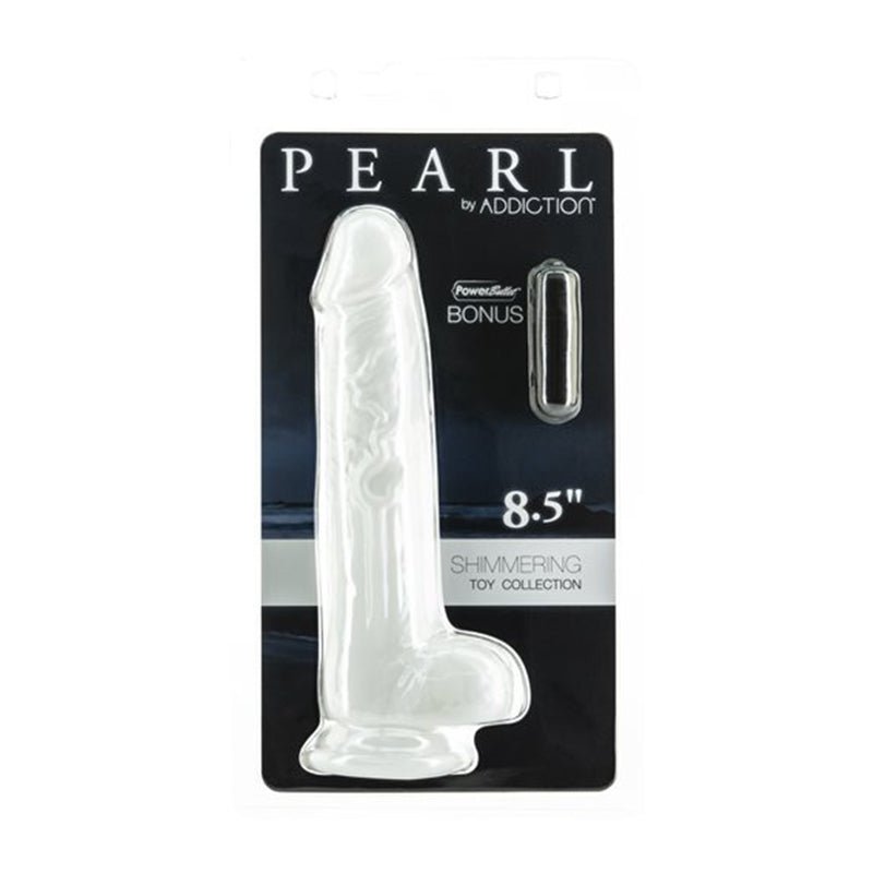Addiction Pearl Dong 8.5 in W/Power Bullet - TruLuv Novelties
