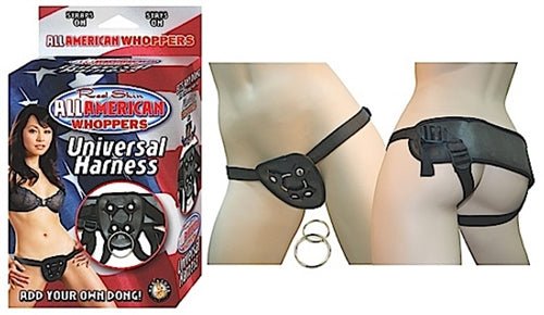 All American Whoppers-Universal Harness-Black - TruLuv Novelties