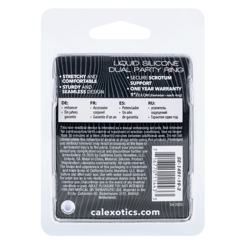 Alpha Liquid Silicone Dual Party Ring - TruLuv Novelties