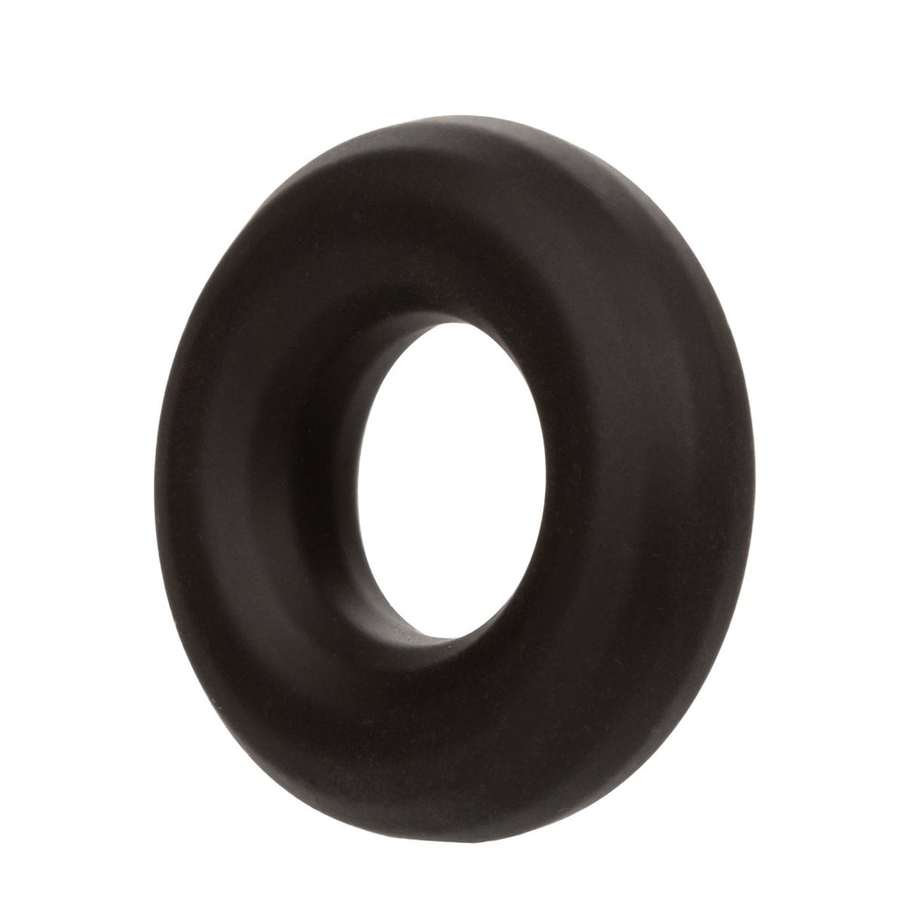 Alpha Liquid Silicone Prolong Medium Ring - Black - TruLuv Novelties