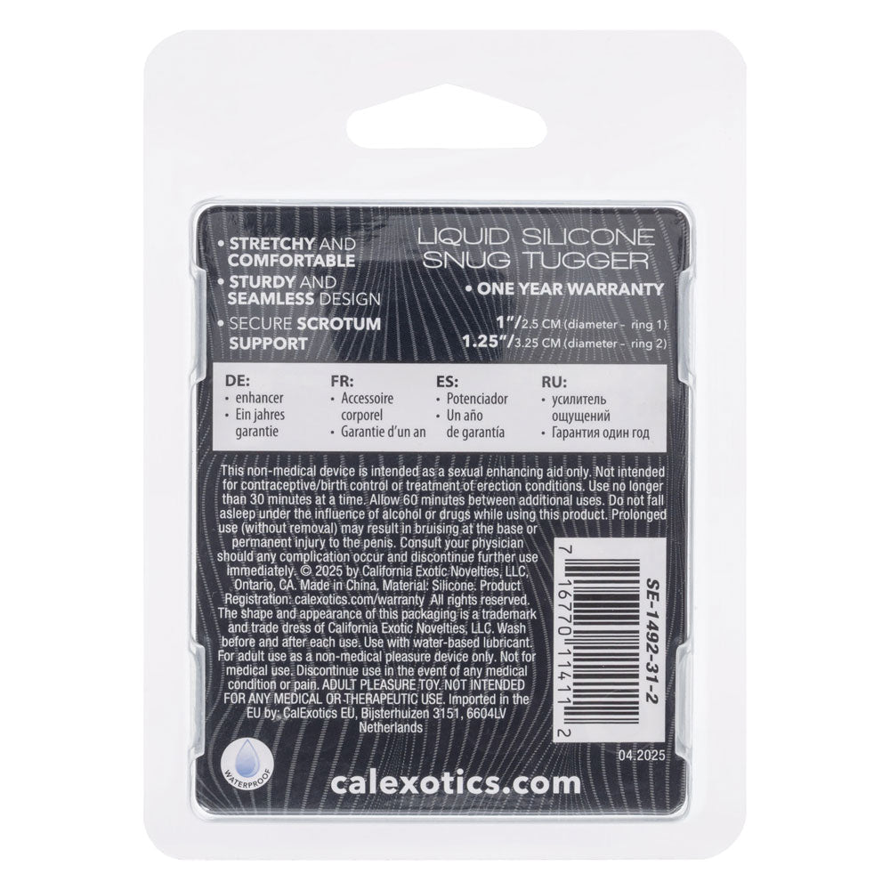 Alpha Liquid Silicone Snug Tugger - Black - TruLuv Novelties