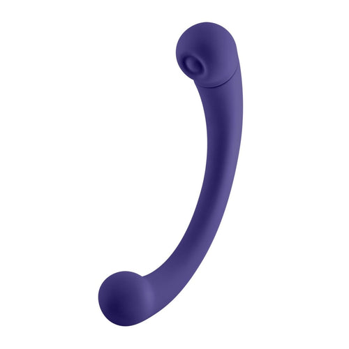 Aluna Dual Stimulating Arc Vibrator - Dark Purple - TruLuv Novelties