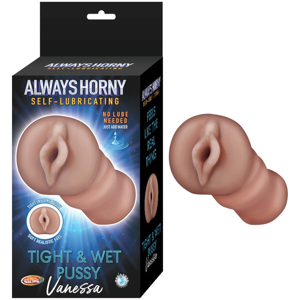 Always Horny Self - Lubricating Masturbator Vanessa - Brown - TruLuv Novelties