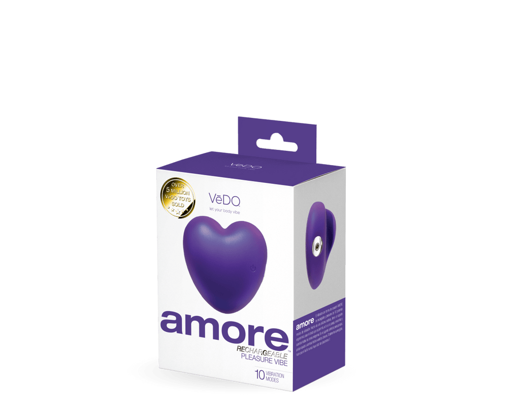 Amore Rechargeable Pleasure Vibe - Purple - TruLuv Novelties