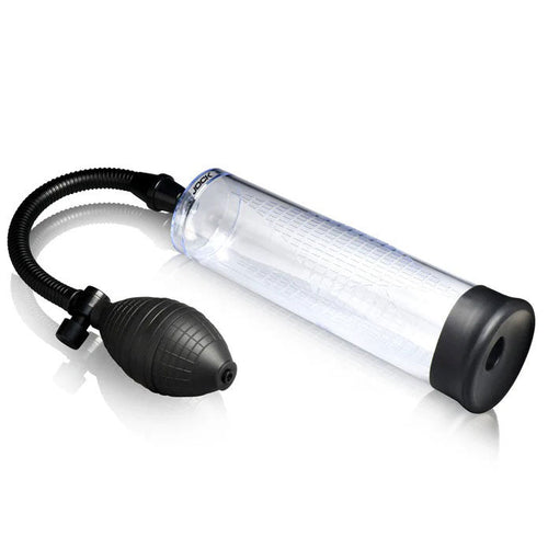 Amp Up Penis Pump With Bulb - Clear - TruLuv Novelties