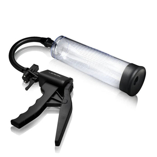 Amp Up Penis Pump With Trigger Handle - Clear - TruLuv Novelties
