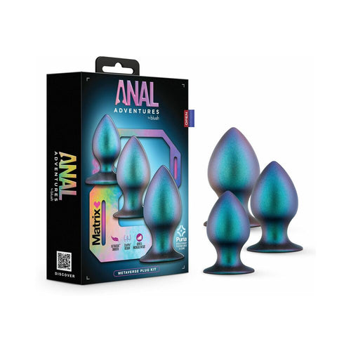 Anal Adventures Matrix Metaverse Plug Kit Dark Millenia - TruLuv Novelties