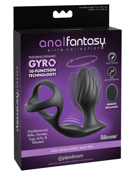 Anal Ass - Gasm Gyro - Milk Pro - Black - TruLuv Novelties