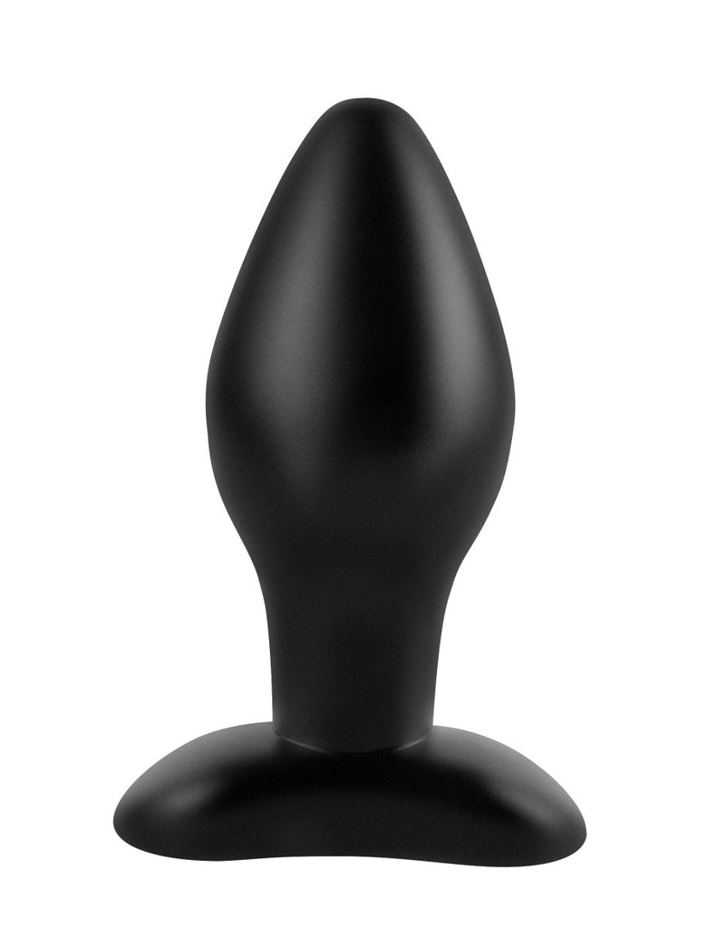 Anal Fantasy Collection Large Silicone Plug - Black - TruLuv Novelties