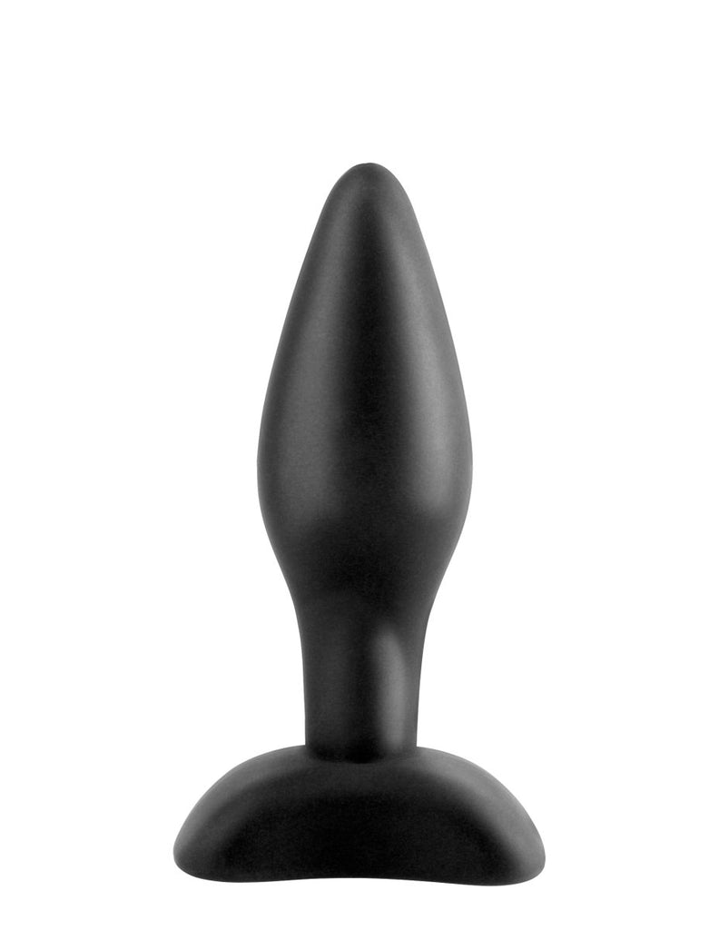 Anal Fantasy Collection Mini Silicone Plug - Black - TruLuv Novelties