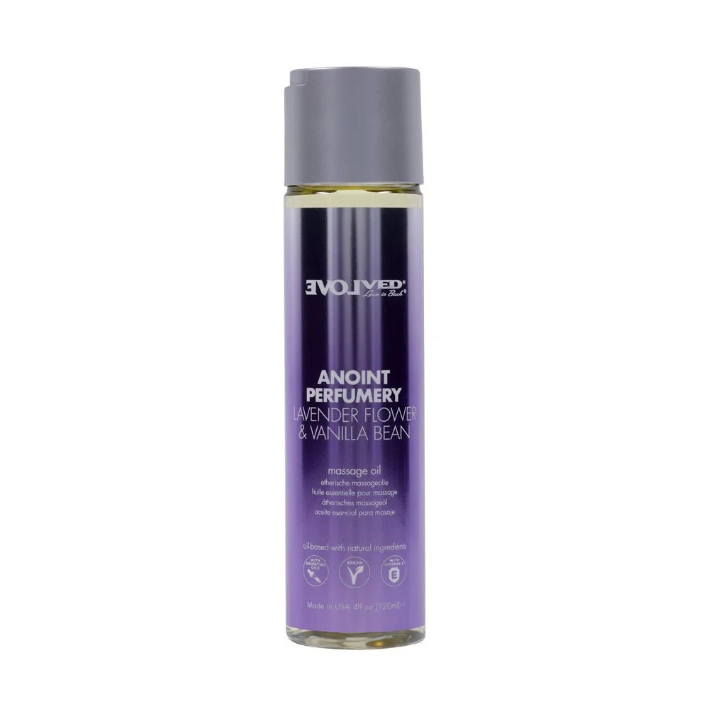 Anoint Parumery - Lavender Flower and Vanilla Bean Massage Oil 4oz - TruLuv Novelties