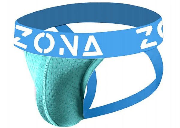 Aqua Vibrant Jockstrap - Large - TruLuv Novelties