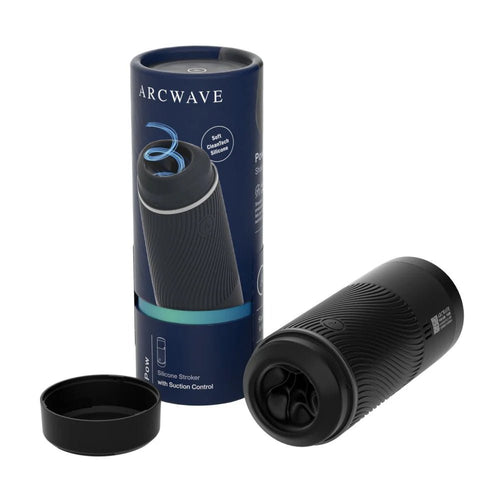 Arcwave Pow Silicone Stroker with Suction Control Black - TruLuv Novelties