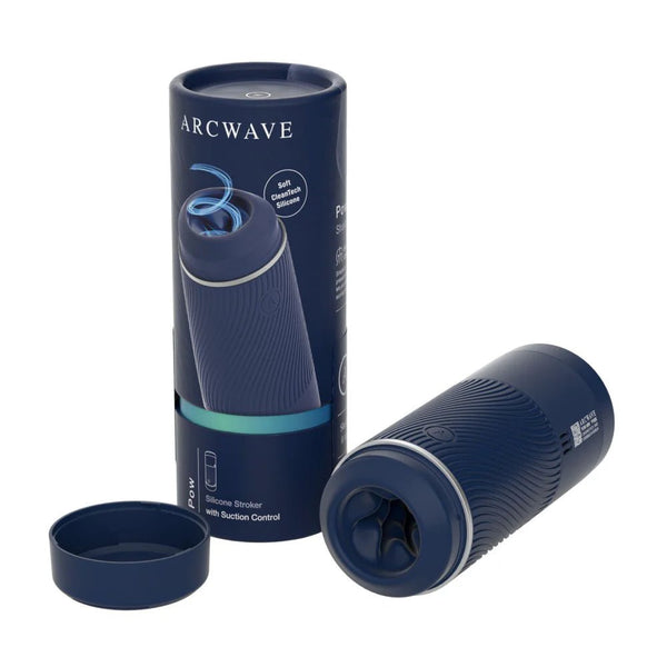 Arcwave Pow Silicone Stroker with Suction Control Blue - TruLuv Novelties