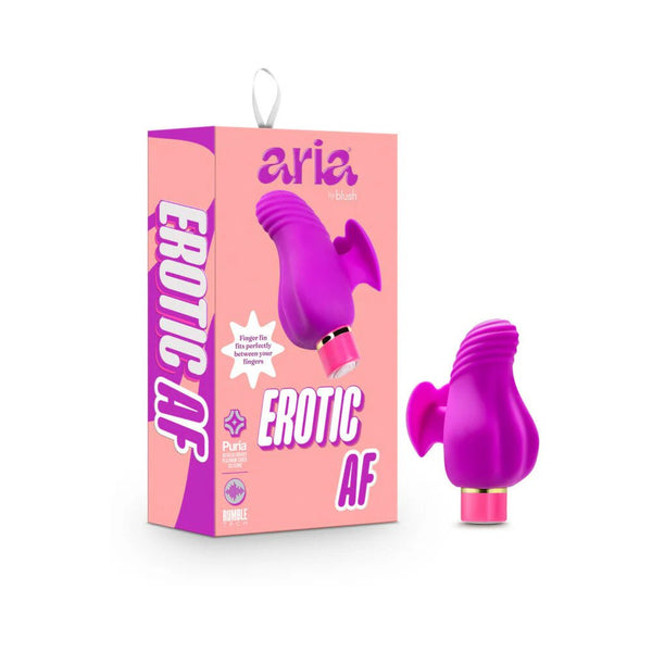 Aria Erotic AF Rechargeable Silicone Mini Vibrator Plum - TruLuv Novelties