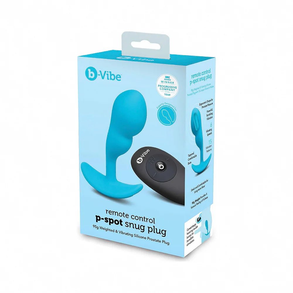 b - Vibe Vibrating P - Spot Snug Plug Small with Rechargeable Remote Control - TruLuv Novelties