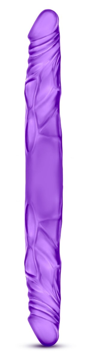 B Yours 14 Inch Double Dildo - Purple - TruLuv Novelties