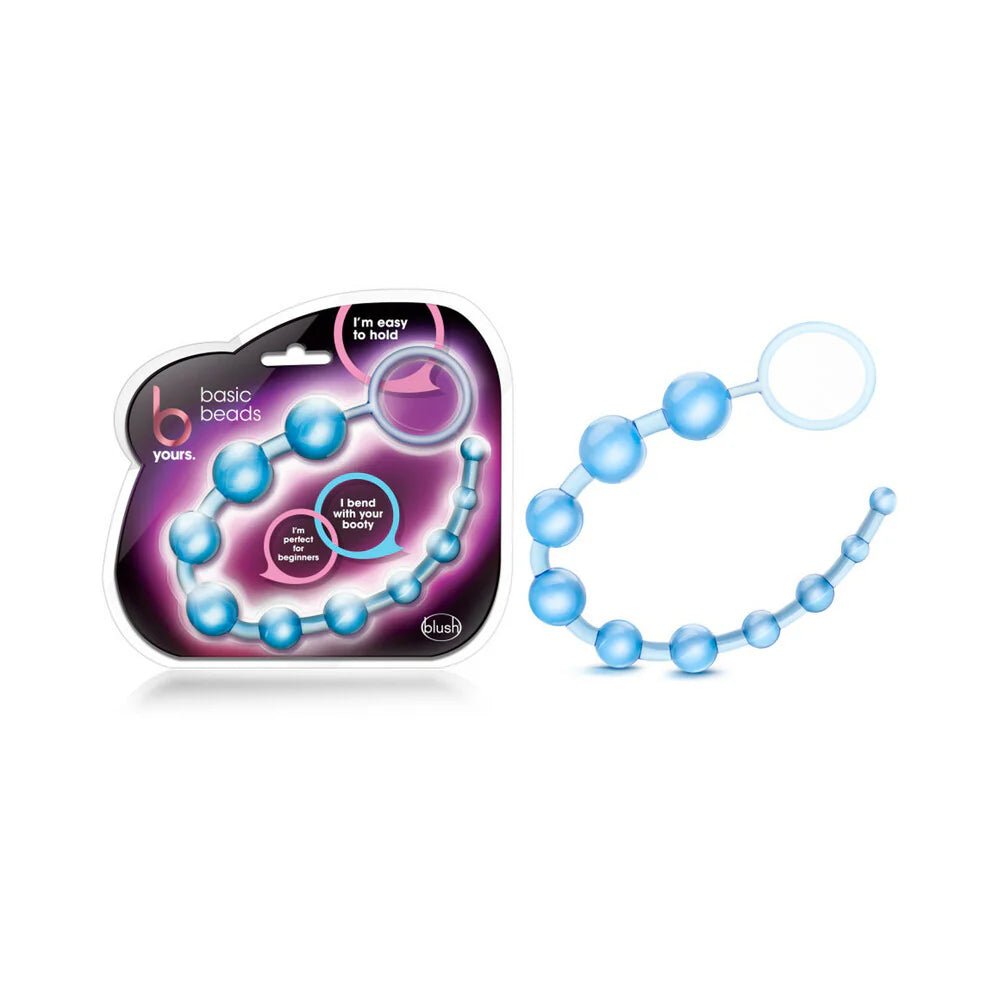 B Yours Basic Beads 12.75 in. Blue - TruLuv Novelties