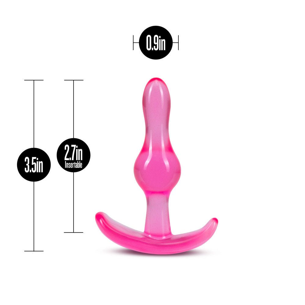 B Yours - Curvy Anal Plug - Pink - TruLuv Novelties