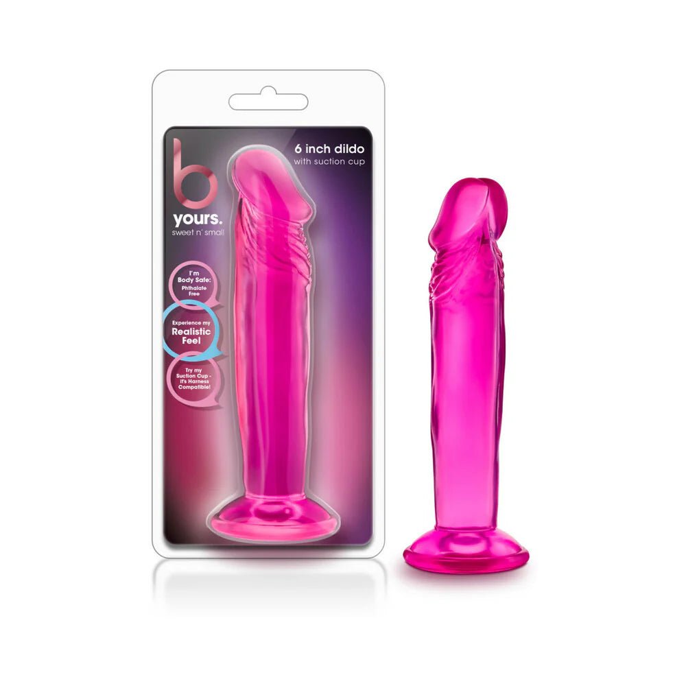 B Yours Sweet n' Small 6 in. Dildo Pink - TruLuv Novelties