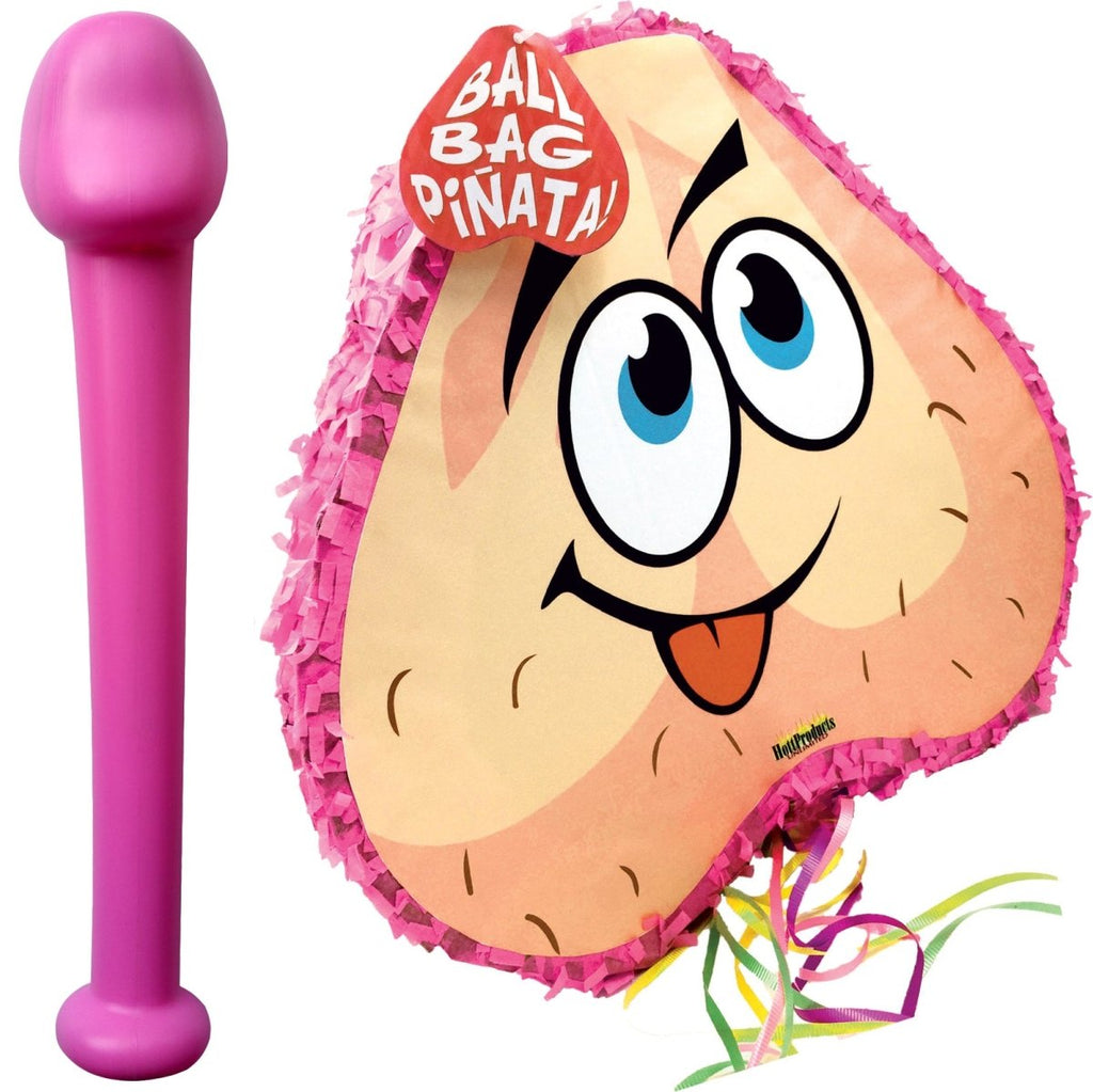 Bachelorette Pecker Bat & Balls Pinata - TruLuv Novelties